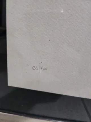 Quadro litografia Augusto Murer su carta incornici