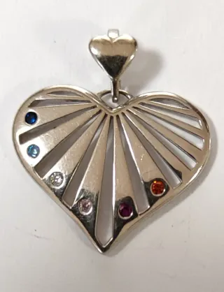 Corazones Plata 925 y Circonitas