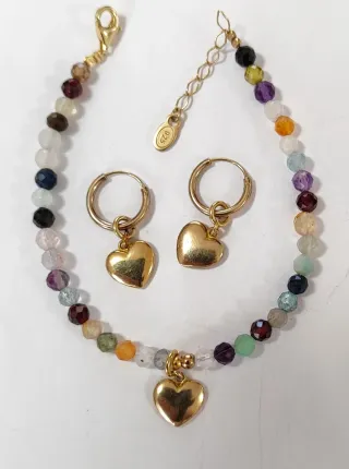 Corazones Plata 925 y Circonitas