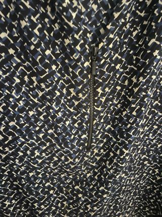 Blusa estampada azul y blanco