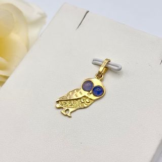 Colgante de oro 18kt buho