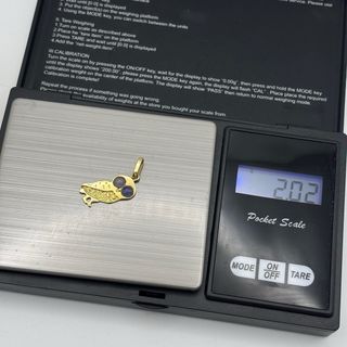 Colgante de oro 18kt buho