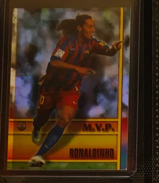 Tarjeta Ronaldinho MVP Mundicromo