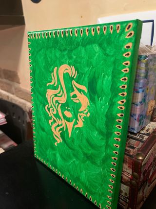 Lienzo pintado a mano 2 unidades