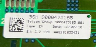 Modulo comando Bosch per lavastoviglie SMV60E10EU