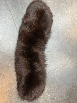 Collo di pelliccia marrone