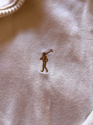 Jersey Polo Club Beige Media Cremallera