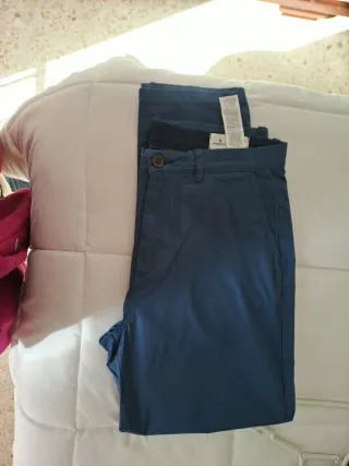 Pantalón de caballero azul