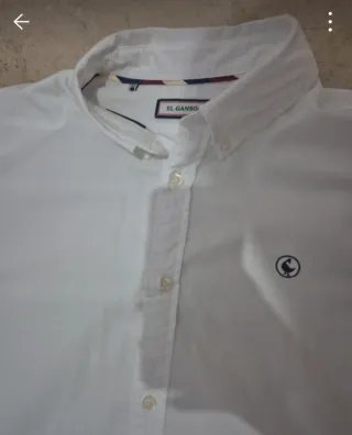 Camisa Blanca Talla L Marca el Ganso.