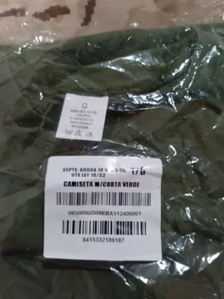 Camiseta (Color Verde M/Corta - Talla G)