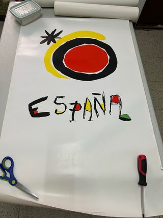 Cartel España Logo Oficial Turespaña Vintage