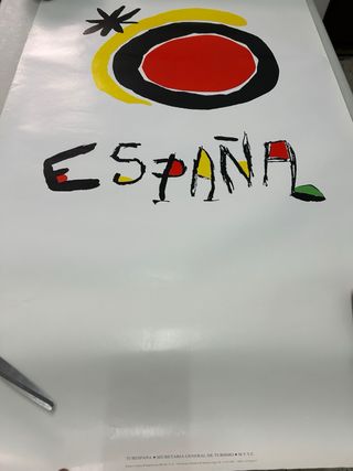 Cartel España Logo Oficial Turespaña Vintage