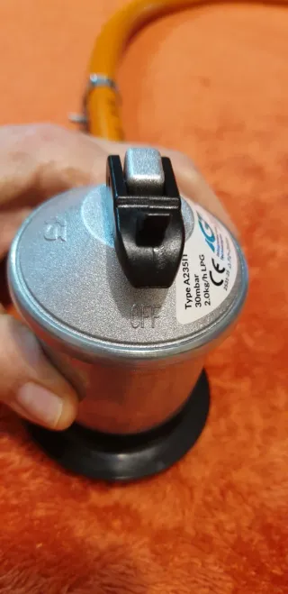 Regulador gas butano/propano +goma flexible...