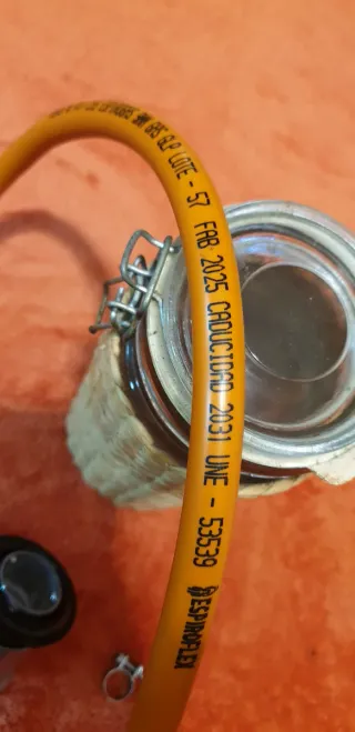 Regulador gas butano/propano +goma flexible...