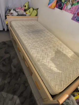 Cama infantil 180 x 80 con 4 cajones