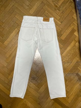 Vaqueros blancos anchos Pull&Bear de hombre