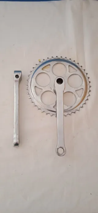 Bielas y plato bicicleta