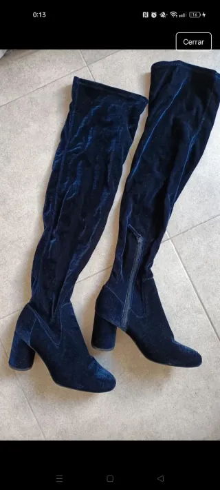 Botas XXL terciopelo