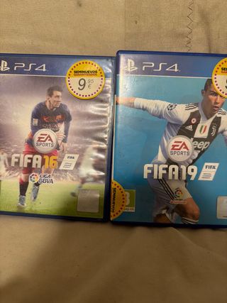 FIFA 19 y FIFA 16 PS4