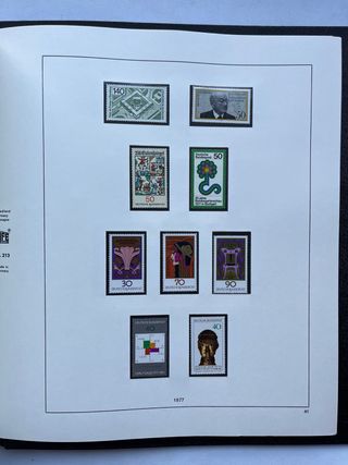 Álbum Sellos Alemania BRD 1960/77 Nuevos MNH