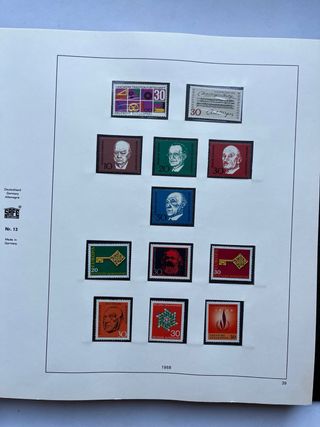 Álbum Sellos Alemania BRD 1960/77 Nuevos MNH