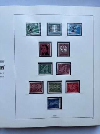 Álbum Sellos Alemania BRD 1960/77 Nuevos MNH