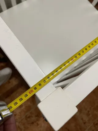 Parque infantil blanco con cajón