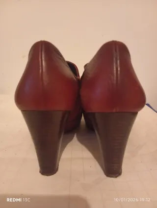 Zapatos estilo cubano, color marrón chocolate