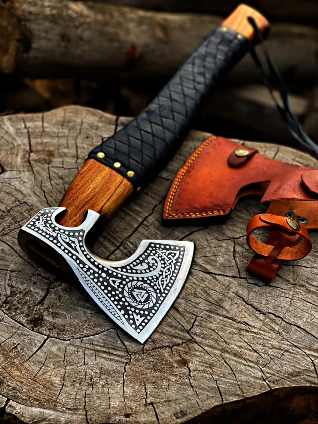 Hacha Vikinga Forjada a Mano.regalo