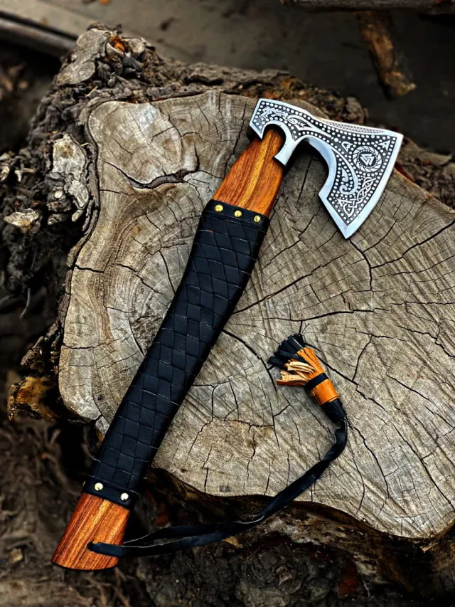 Hacha Vikinga Forjada a Mano.regalo