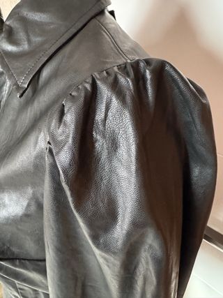 Vestido efecto piel negro “Who What Wear”