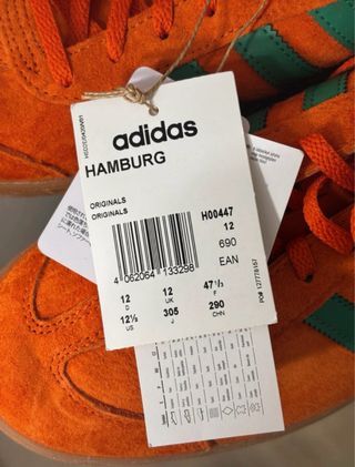 Adidas Hamburg '80 Uomo Arancioni/Verdi