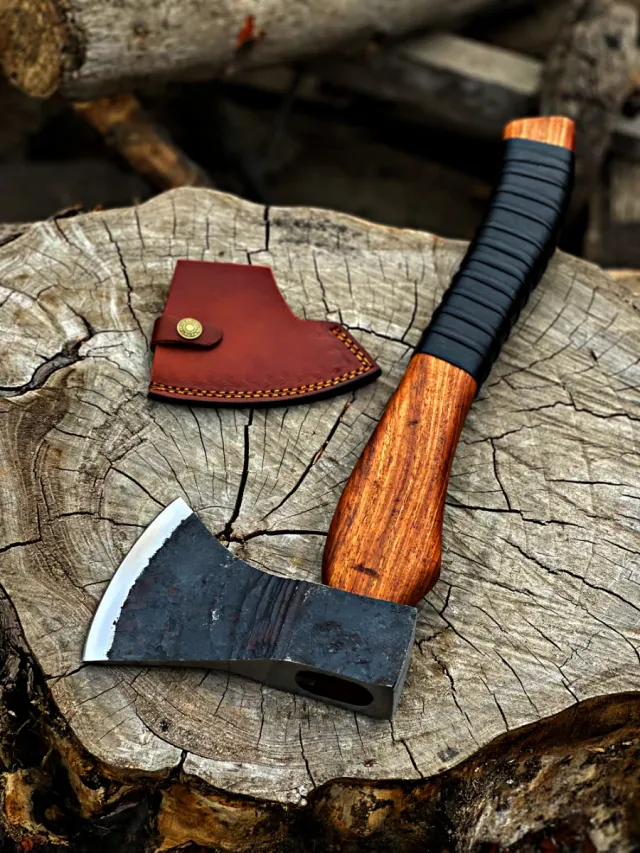 Hacha Bushcraft Acero Carbono Artesanal