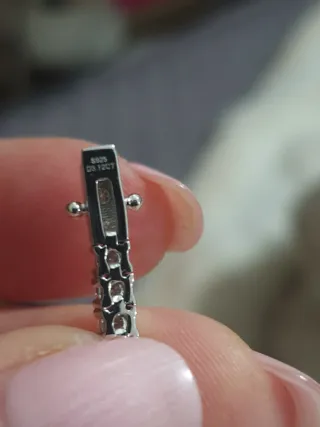 Pulsera Moissanita Plata