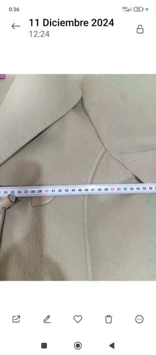 Abrigo corto Adolfo Domínguez beige mujer