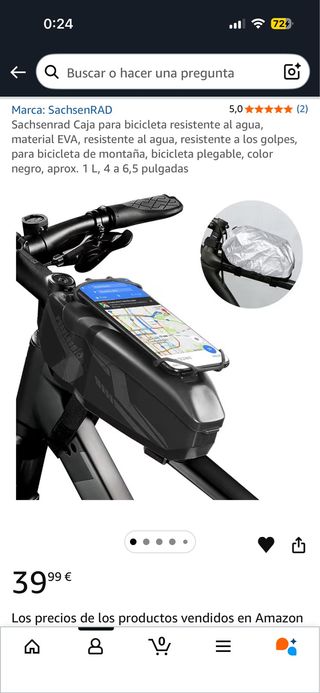 Caja para bicicleta resistente al agua