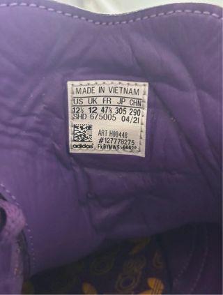 Adidas Hamburg '80 Uomo Viola Giallo