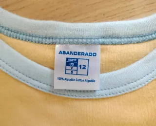 2 bodys manga larga Abanderado 12 meses nuevos