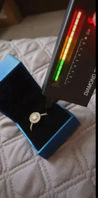 Anillo Moissanita Plata