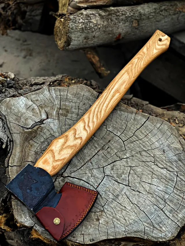 Hacha Bushcraft Acero Carbono Artesanal