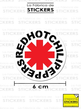 Pegatina de vinilo RED HOT CHILI PEPPERS