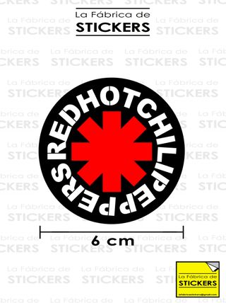 Pegatina de vinilo RED HOT CHILI PEPPERS