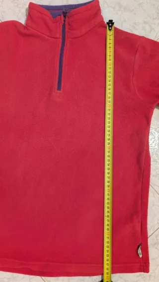 Camisola desporto inverno com pelo rosa da quechua