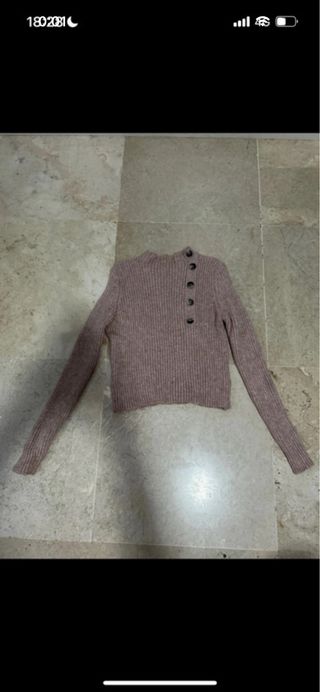 Jersey morado/gris talla S