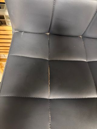 2 Taburetes Altos Cocina Negro/Plata regulables