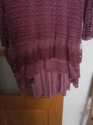 Vestido Boho multicapa talla 46