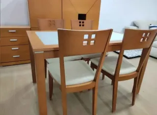 Muebles salón comedor madera