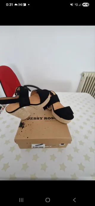 Cuñas mujer negras y beige