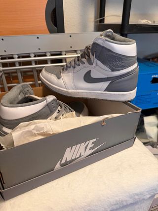 Zapatillas Nike Air Jordan 1 Gris/Blanco