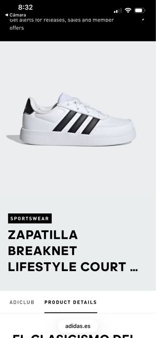 Zapatillas Adidas Breaknet, estan nuevas.